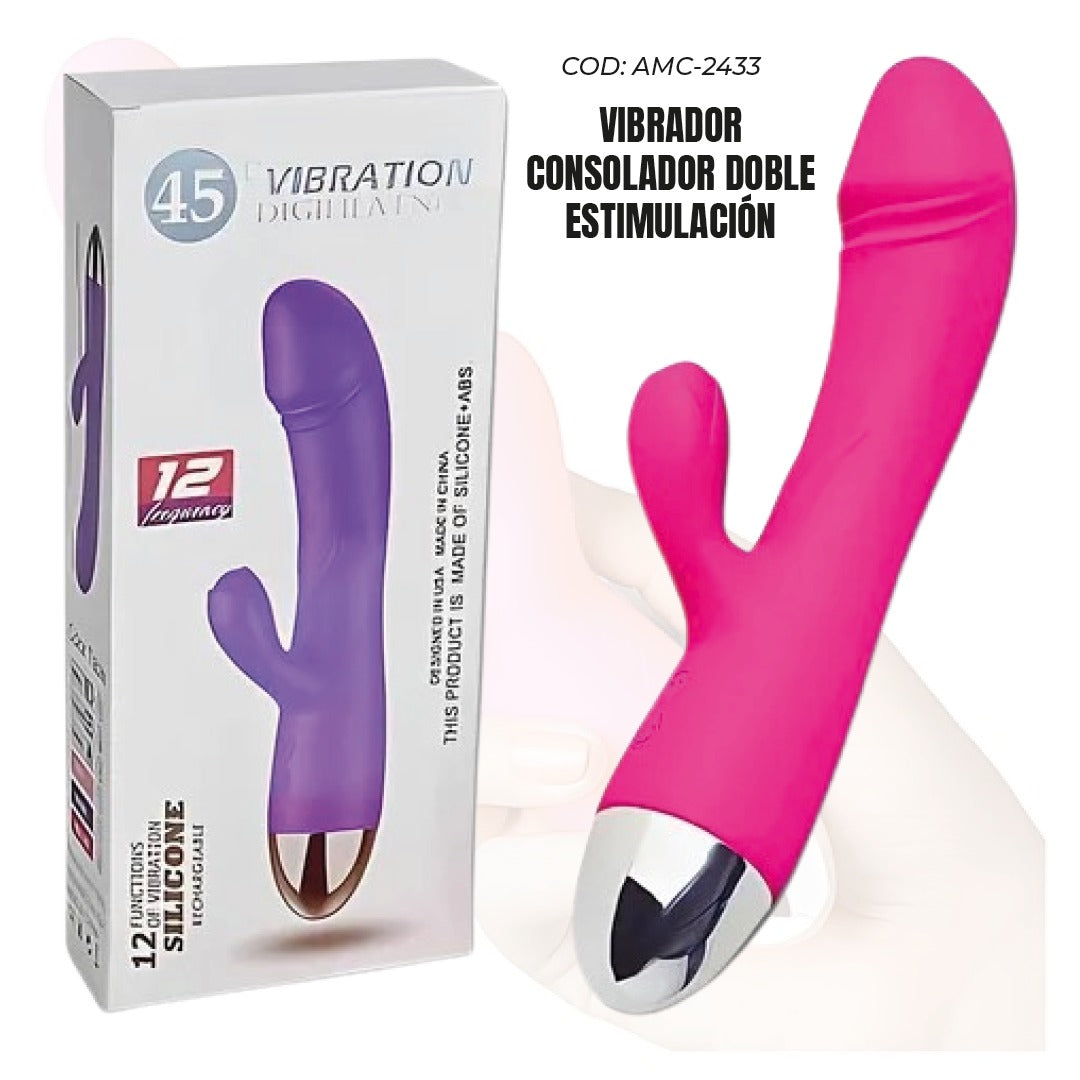 VIBRADOR CONSOLADOR DOBLE ESTIMULACION