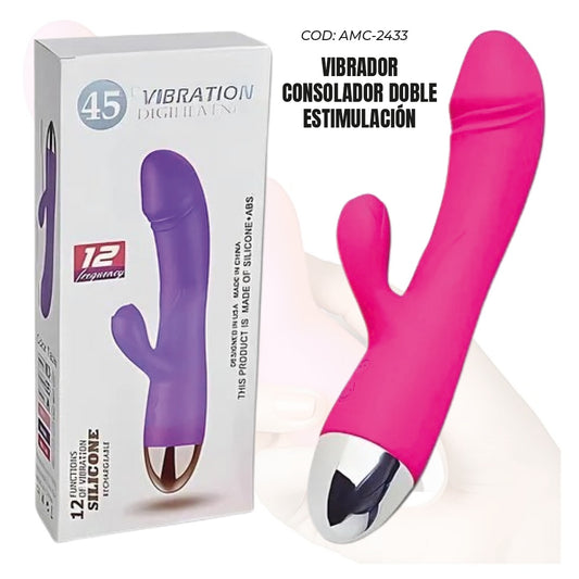 VIBRADOR CONSOLADOR DOBLE ESTIMULACION