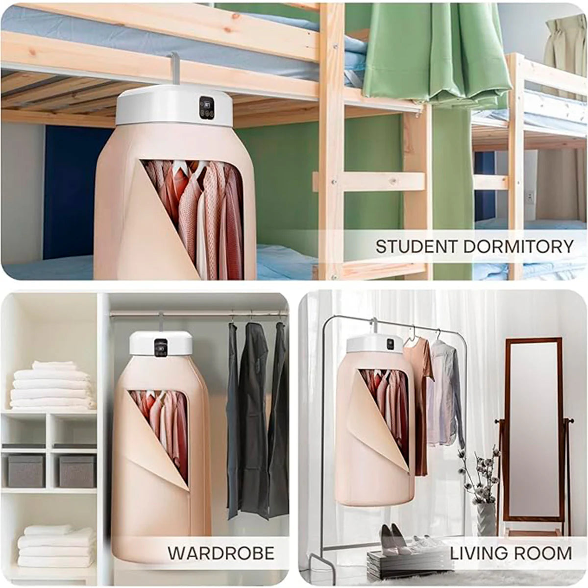 SECADOR DE ROPA PORTATIL INTELIGENTE